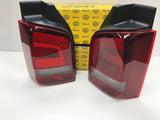 T5 & T5.1 Sportline Rear Lights Smoked 03 - 15 Set Genuine Hella OEM (FREE Upgrade Bulbs For Reverse & Indicator)