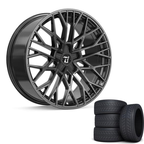 Wolfrace 71 Venom Black edition 18" Wheels & Tyres .  Black