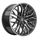 Wolfrace 71 Venom Custom 18" Wheels & Tyres .  Black & Polished