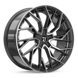 Wolfrace 71 Voodoo Custom 18" Wheels & Tyres .  Black & Polished