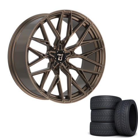 Wolfrace 71 Wolfsburg GTR Custom 18" Wheels & Tyres .  Racing Bronze