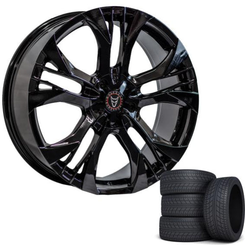 Wolfrace Eurosport Assassin GT2 20" Wheels & Tyres.  Gloss black