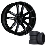 Wolfrace Eurosport Dortmund 20" Wheels & Tyres .  Gloss black