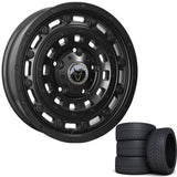 Wolfrace Overland 18" Wheels & Tyres .  Matte black