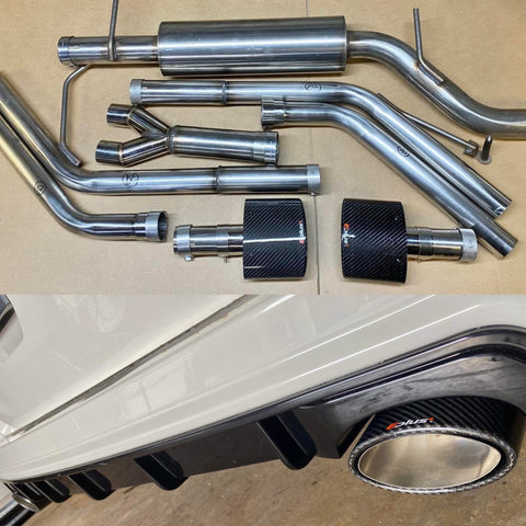 TL-RS exhaust system with carbon tips SWB & LWB
