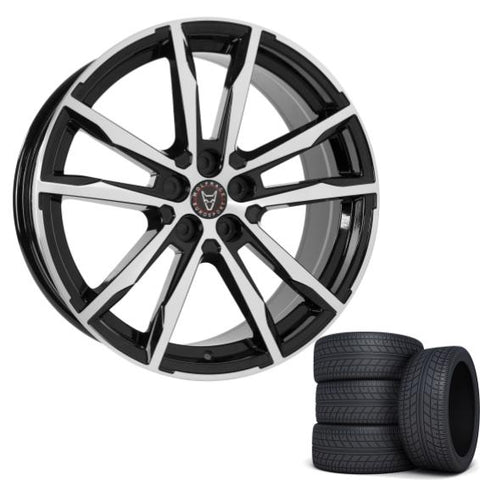 Wolfrace Eurosport Dortmund 20" Wheels & Tyres . Black & polished