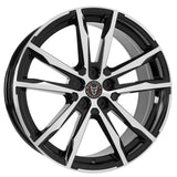 Wolfrace Eurosport Dortmund 18" Wheels & Tyres . Black & polished