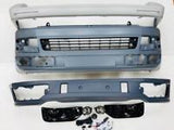 T5.1 Front & Rear Smooth Primed Bumpers, Lower Spoiler, LED Fog Kit 10 -15 NEW