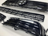 T6 Front And Rear Bumper Primed Gloss Black Drl & Grilles Led Fog Tailgate