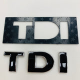 TDI Badge - Black & Chrome Edge
