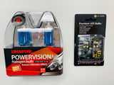 T5 T5.1 LED Sidelight Bulbs & White H4 Headlight Bulbs
