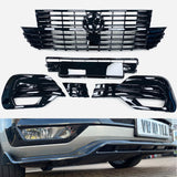 T6.1 Upper / lower Grilles & TL design splitter Gloss Black ABS