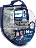 Philips Racing Vision GT200 H4 Bulbs & LED Sidelight Bulbs
