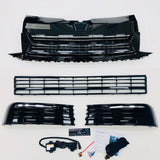 T6 Badgeless grille & light bar drl kit (Gloss Black)