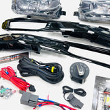 T6 LED Fog Light Kit With Auto Headlight Upgrade & Gloss Black Covers