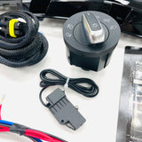T6 LED Fog Light Kit With Auto Headlight Upgrade & Gloss Black Covers (parking sensors)