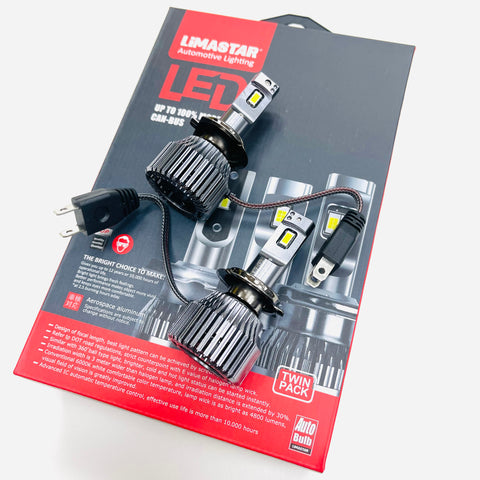 H7 Limastar LED Headlight Bulbs Canbus 55w 6500k Osram