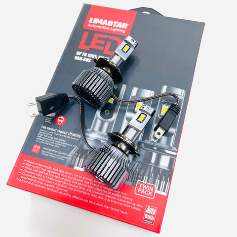 H7 Limastar LED Headlight Bulbs Canbus 55w 6500k Osram Travelin Lite