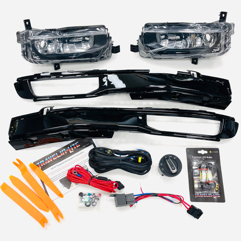 T6 LED Fog Light Kit With Gloss Black Covers