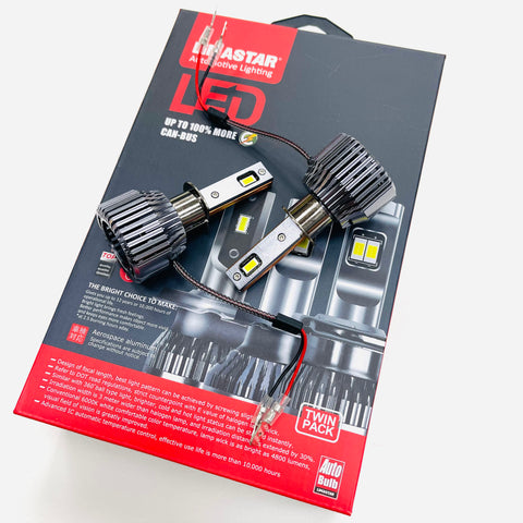 AUXBEAM F22 Series H1 LED Headlight Conversion Kit - 110W 24000LM 6500K CANBUS - 2 Bulbs
