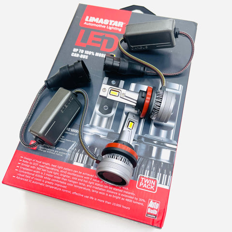 H11 Limastar LED Headlight Bulbs Canbus 55w 6500k Osram