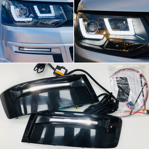 T5.1 Headlights & Light Bar DRL Kit 2010-2015