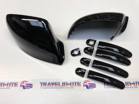 T5.1 T6 Gloss Black Mirror Caps & Handle Covers