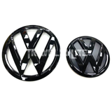 VW T6 / T6.1 badges front & rear gloss black