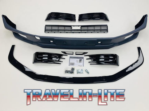 T6 Sportline Lower Spoiler, Gloss Black Splitter & Lower Radar Grilles Brand NEW